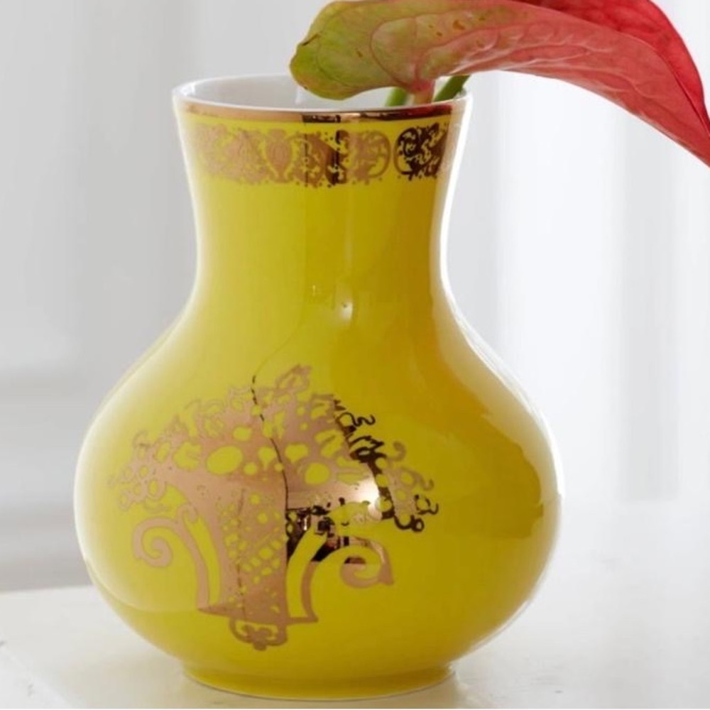 Yellow Lenox Vase